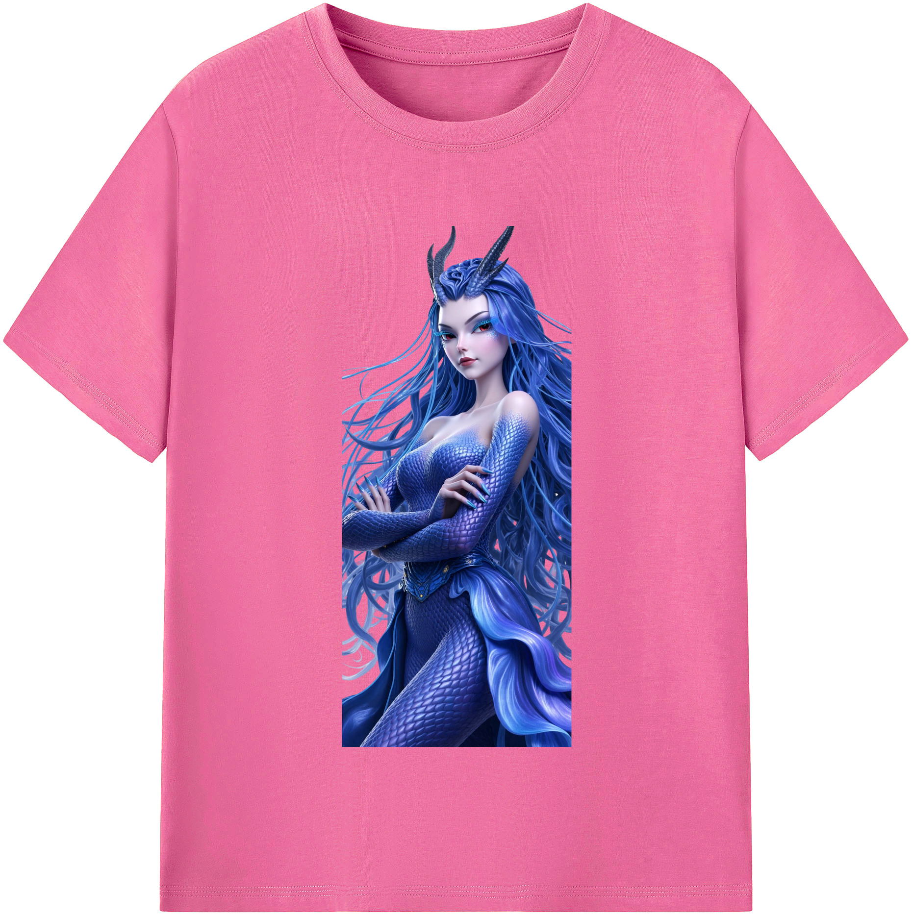 （画像用） Ne Zha 2 ナタ 魔童の大暴れ レディースカジュアルプリントTシャツ（綿100％）